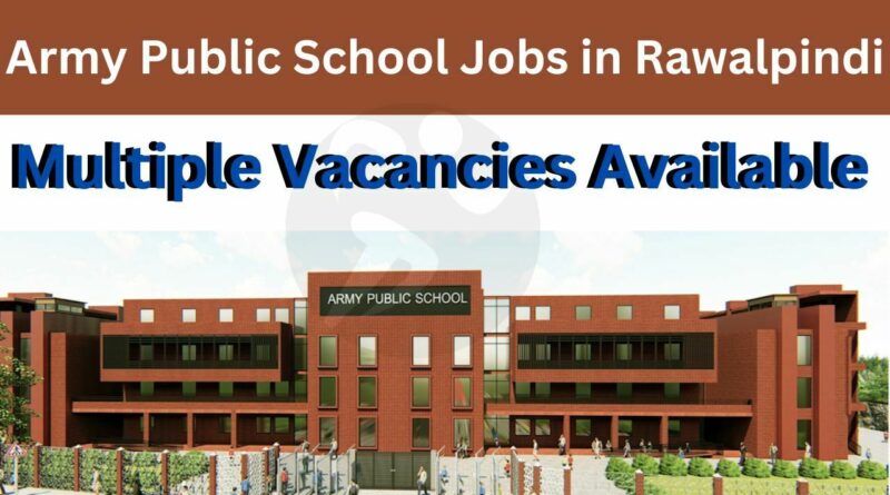 Thumbnail Latest jobs in Army Public School and College APS 2023