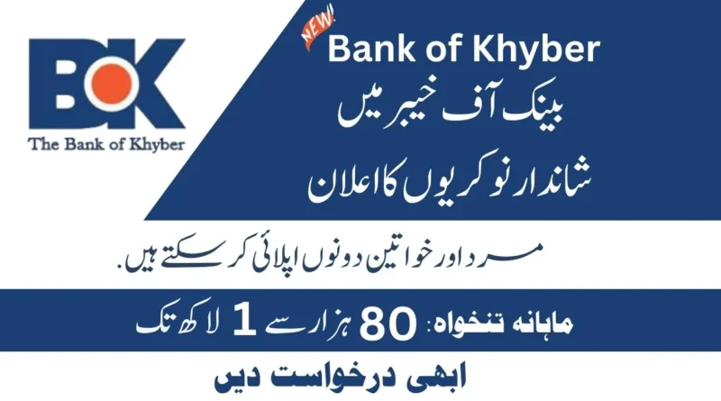Thumbnail Latest Jobs Bank Of Khyber 2023